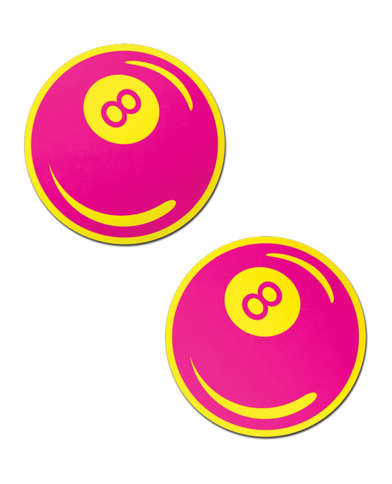 Pastease 8-Ball - Neon Pink/Yellow O/S by Pastease