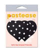 Pastease Heart w/Polka Dot - White/Black O/S by Pastease