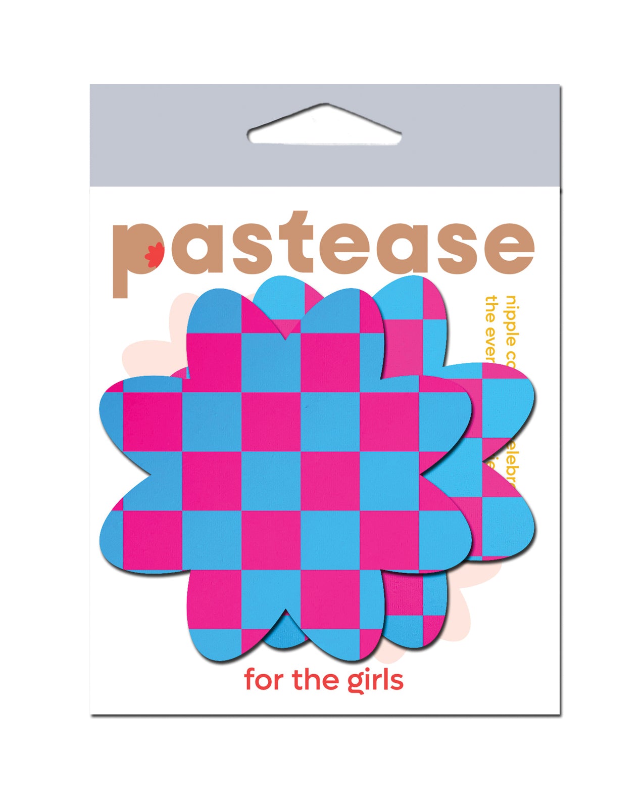 Pastease Neon Checkered Petal - Pink/Blue O/S by Pastease