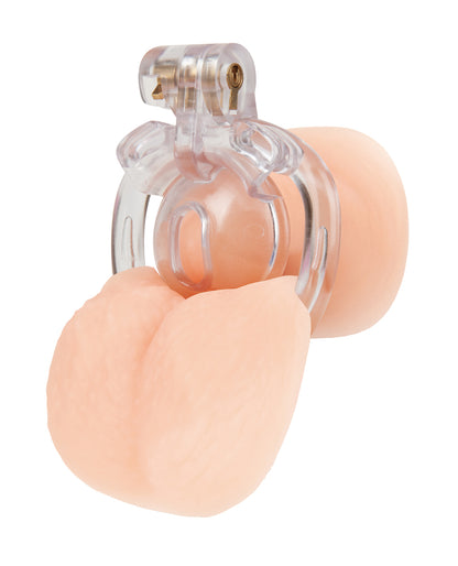 Acrylic See Thru Mini Cock Micro Chastity Cage by Blue Line