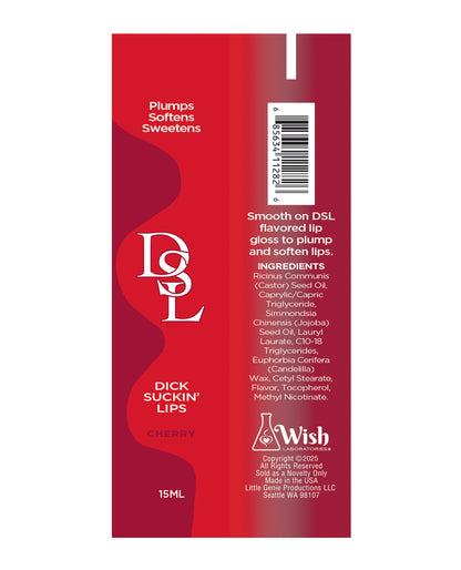 Dick Sucking Lips Lip Plumper - Cherry 15 ml by Little Genie