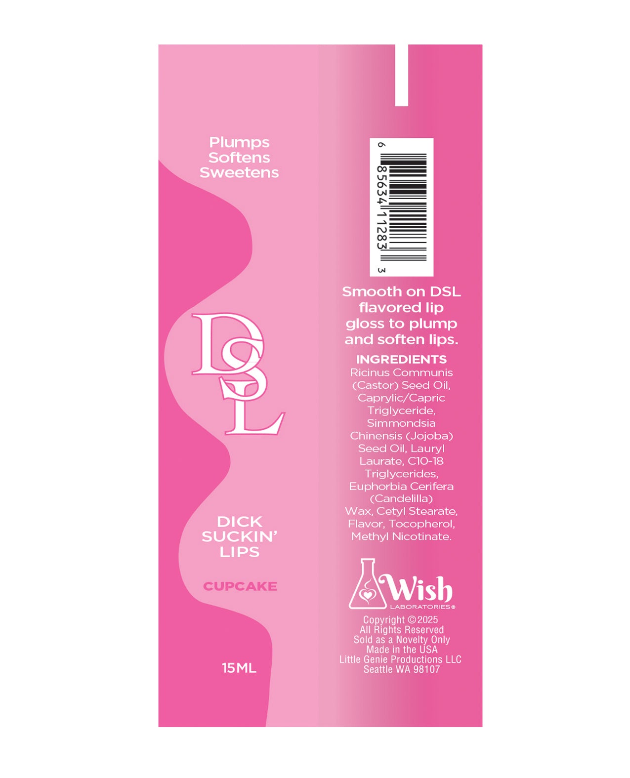 Dick Sucking Lips Lip Plumper - Cupcake 15 ml by Little Genie