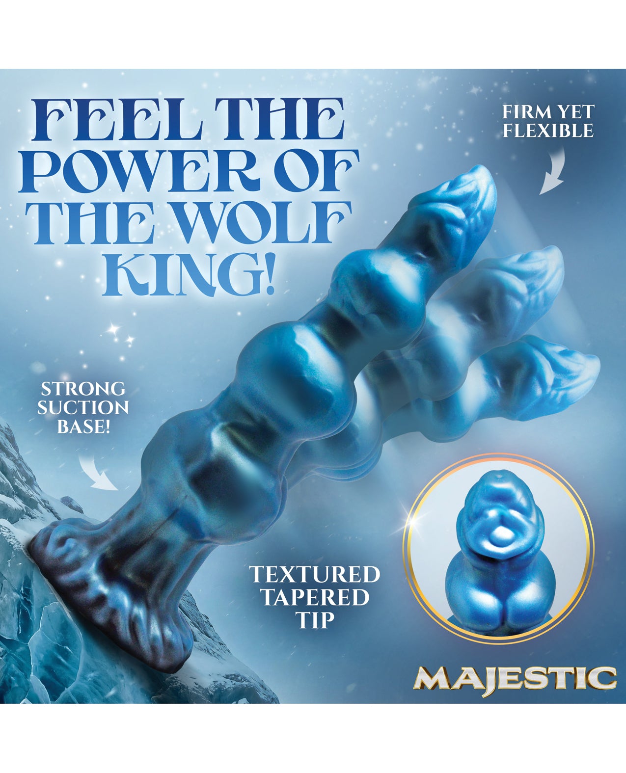 Majestic Auren Wolf King Silicone Dildo by Majestic