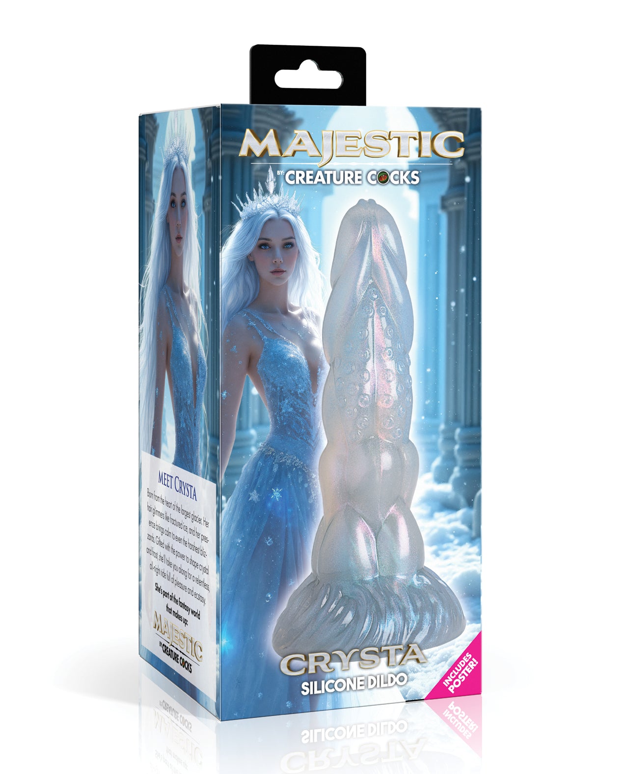 Majestic Crysta Silicone Dildo by Majestic