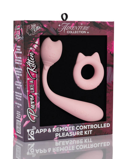 Natalie's Toy Box Purrs Like A Kitten App & Remote Controlled Pleasure Kit - Pink by Like A Kitten