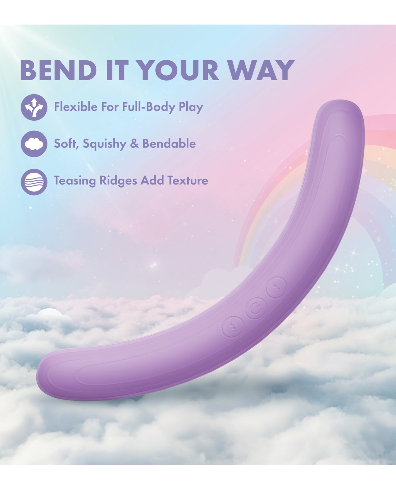 Play With Me Double Ended Vibrator - Purple by Play With Me