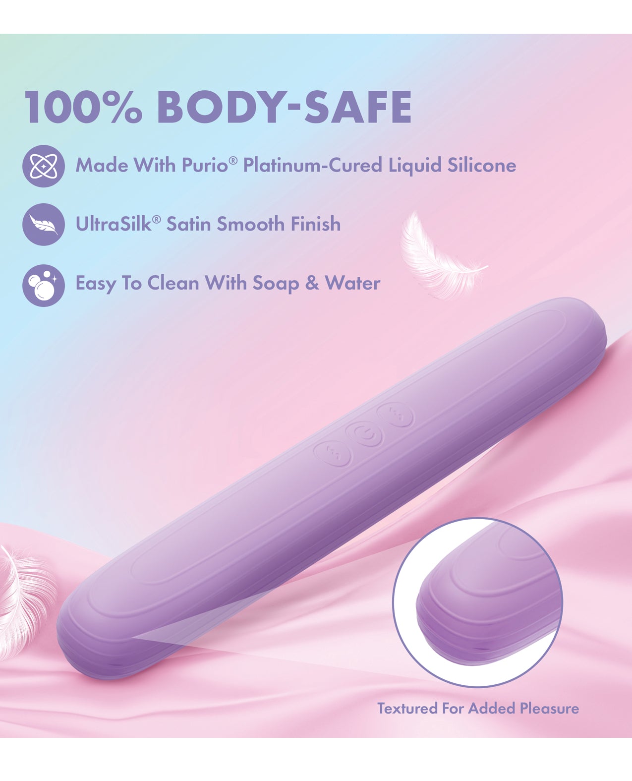 Play With Me Double Ended Vibrator - Purple by Play With Me
