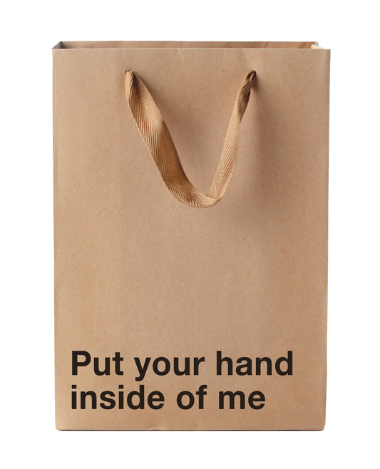 Wood Rocket Put Your Hand Inside Me Gift Bag by Wood Rocket
