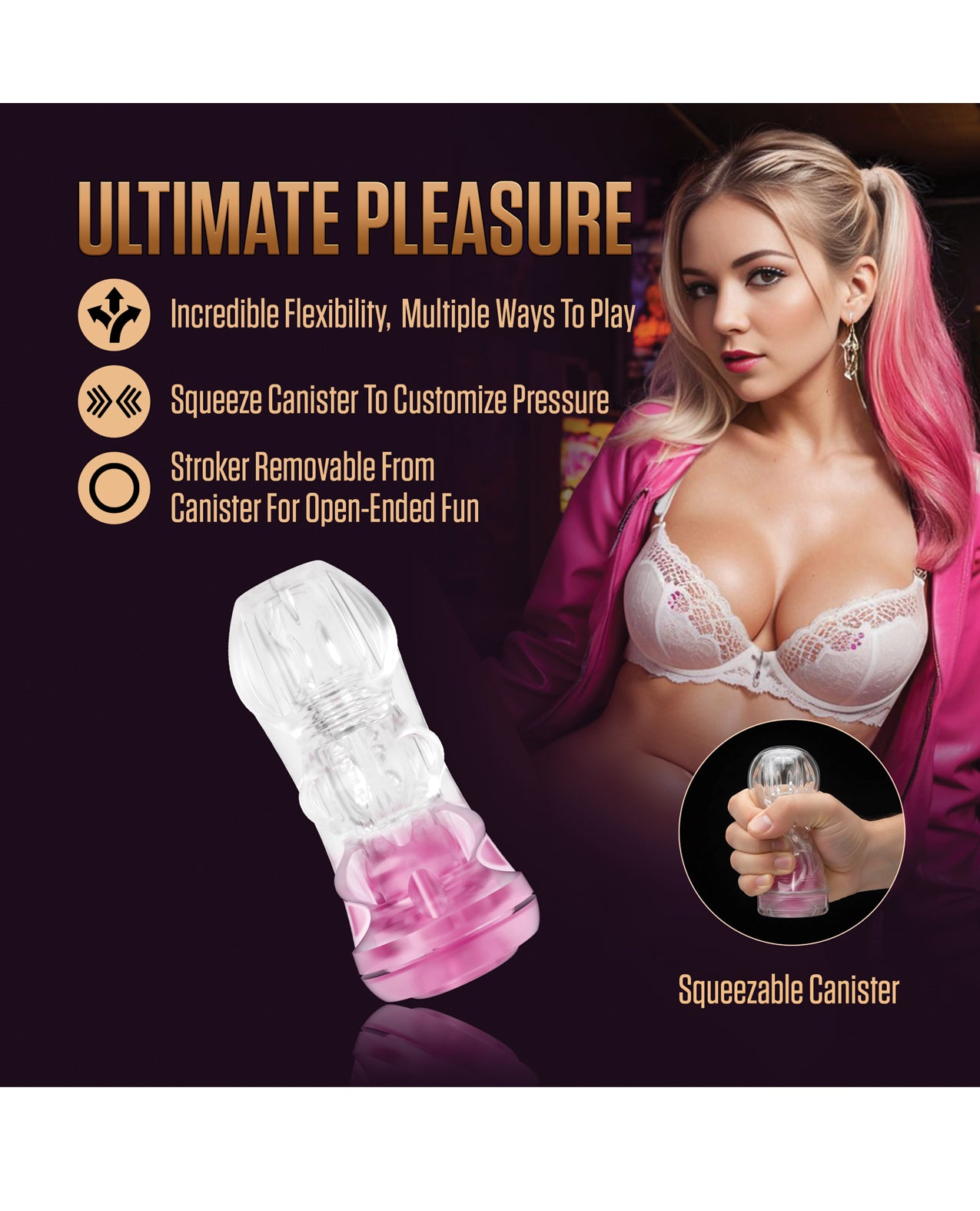 Blush EnLust Pink Pussy Stroker - Candice by EnLust