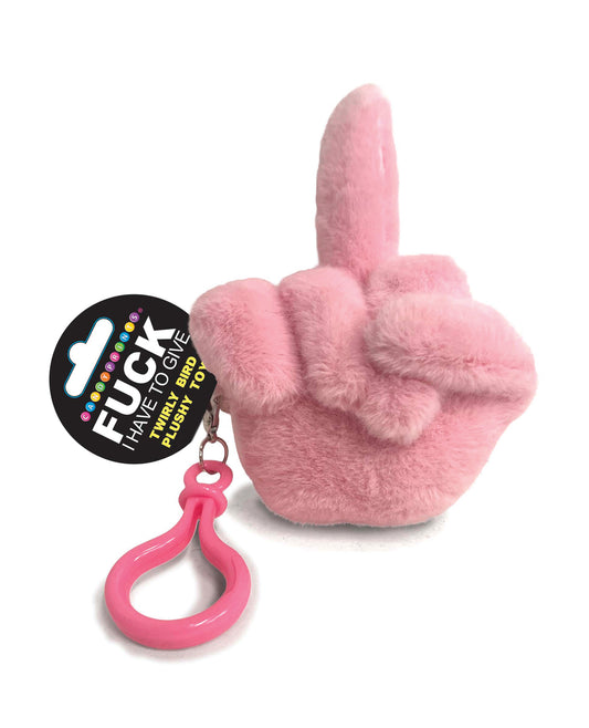 Fucks To Give Twirly Bird Plush - Pink by Little Genie