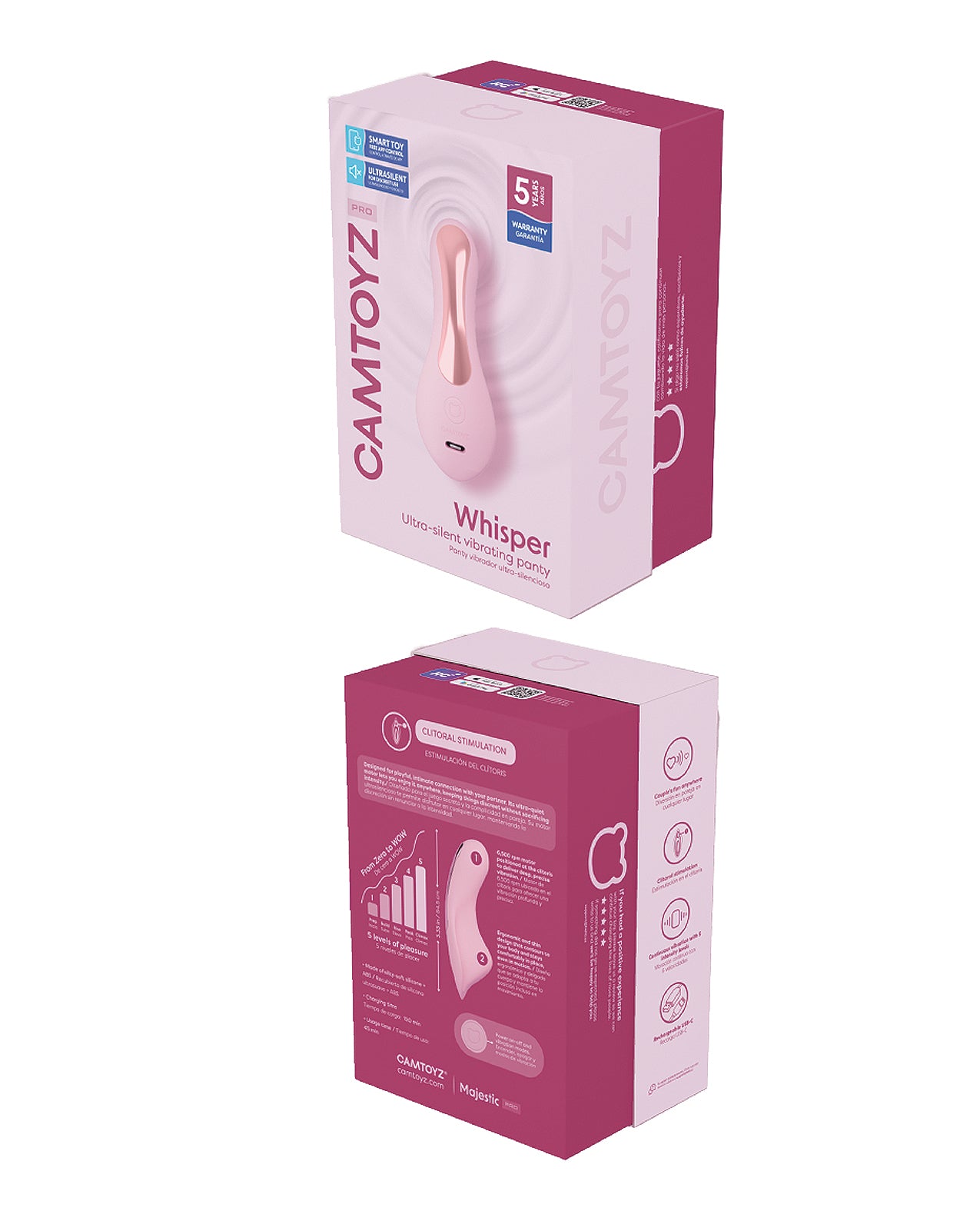 Camtoyz Pro Whisper Panty Vibe - Pink by Savage Me