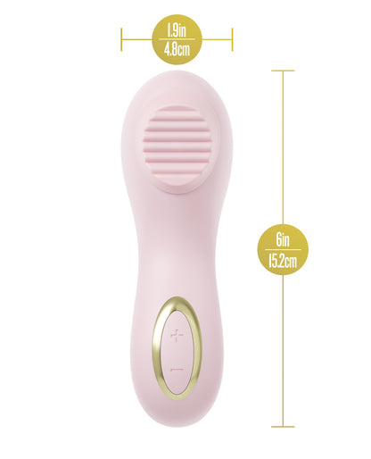Blush Dahlia Rotating Stimulating Personal Massager - Pink by Blush Novelties