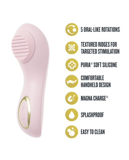 Blush Dahlia Rotating Stimulating Personal Massager - Pink by Blush Novelties