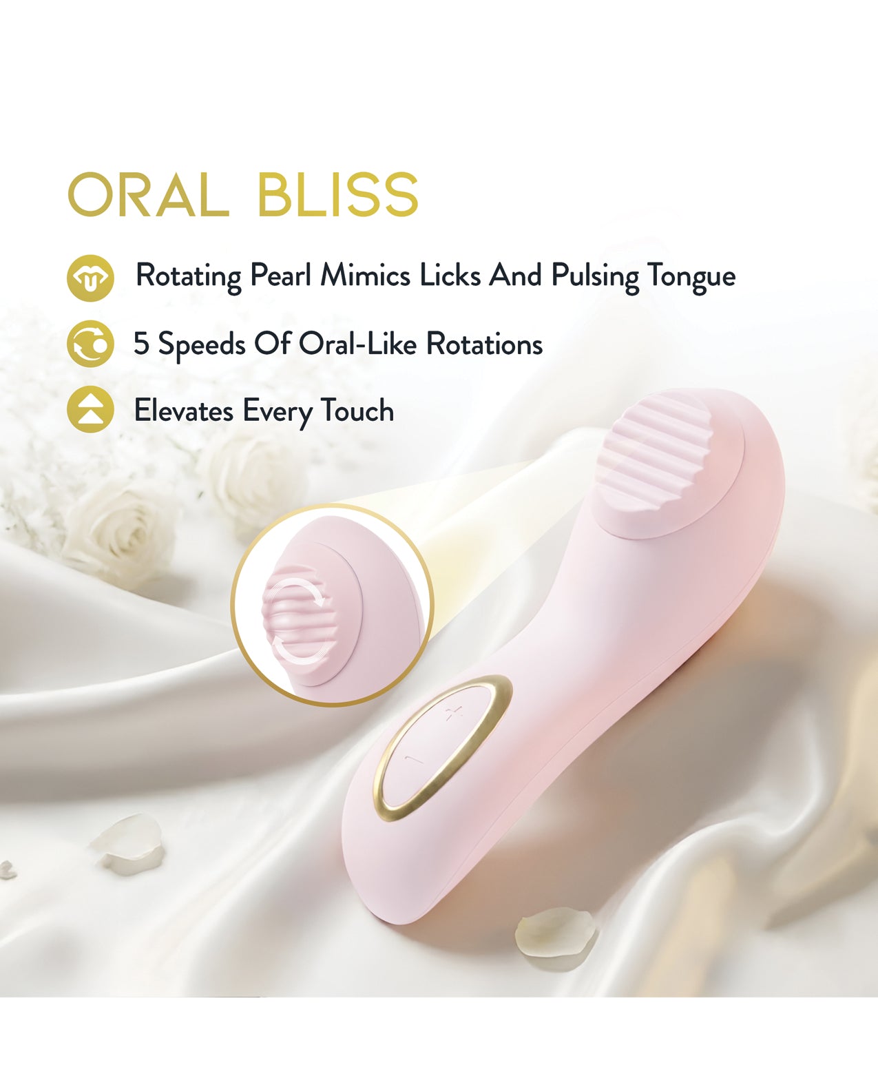 Blush Dahlia Rotating Stimulating Personal Massager - Pink by Blush Novelties