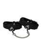 Heat Tease Flower Cuffs - Black/Pink by Heat Tease