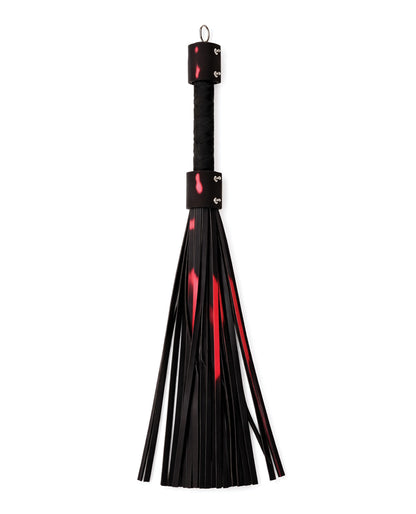Heat Tease Flogger - Black/Pink by Heat Tease