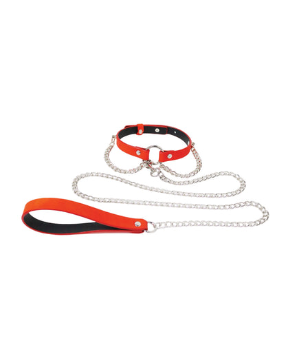 Heat Tease Collar - Red//Yellow by Heat Tease