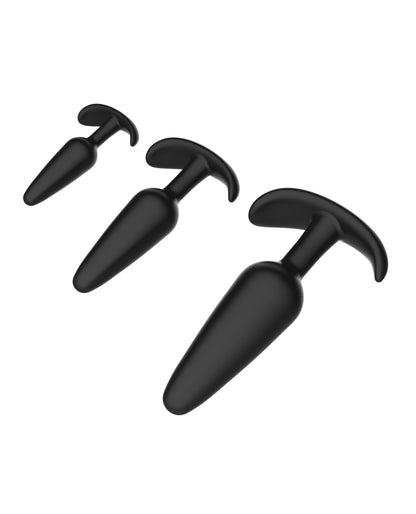 Curious Level Up Anal Trainers 3 pc Silicone Anchor Set by Curious