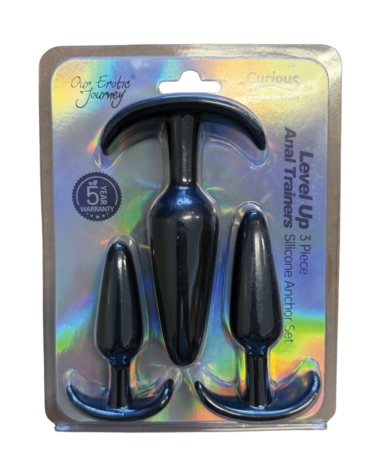 Curious Level Up Anal Trainers 3 pc Silicone Anchor Set by Curious
