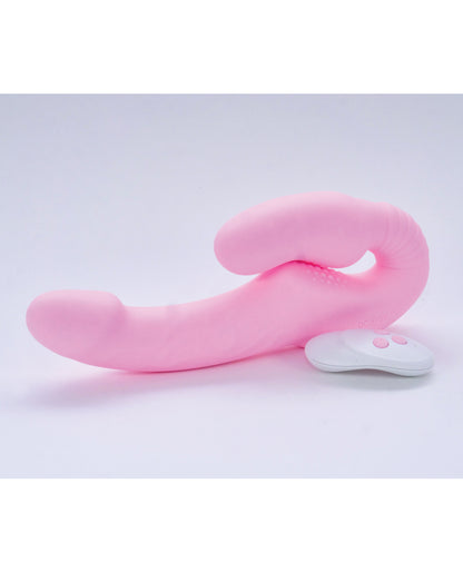 Sublime Togetherness Silicone Strapless Strap On w/Remote Control - Pink by Sublime