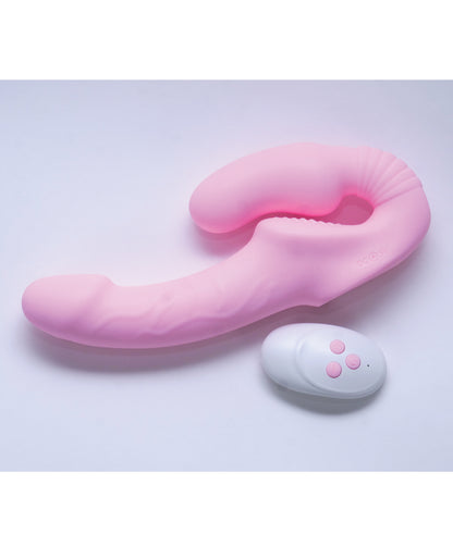 Sublime Togetherness Silicone Strapless Strap On w/Remote Control - Pink by Sublime