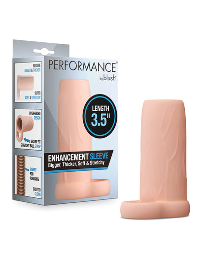 Blush Performance 3.5" Enhancement Sleeve - Beige by Performance