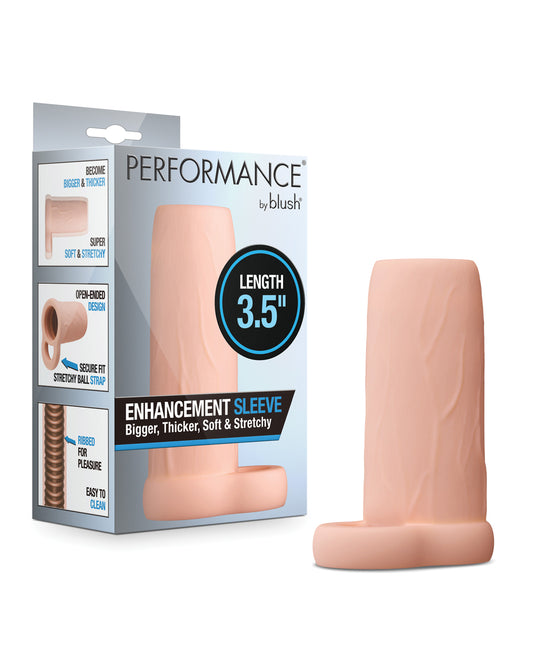 Blush Performance 3.5" Enhancement Sleeve - Beige by Performance
