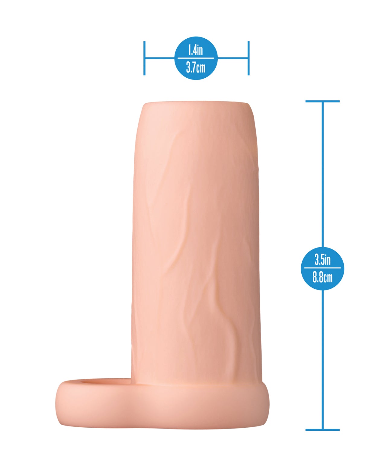 Blush Performance 3.5" Enhancement Sleeve - Beige by Performance