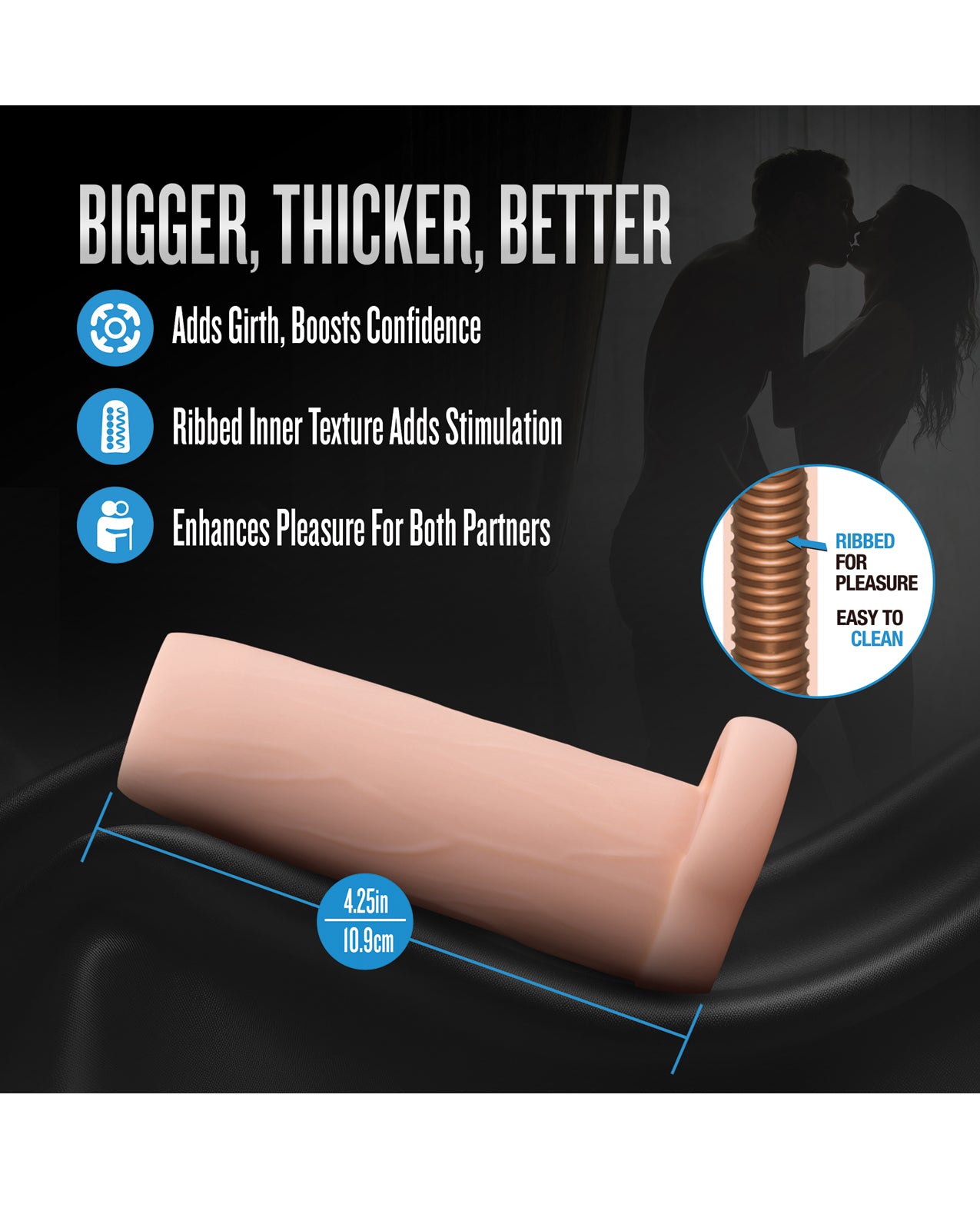 Blush Performance 4.25" Enhancement Sleeve - Beige by Performance