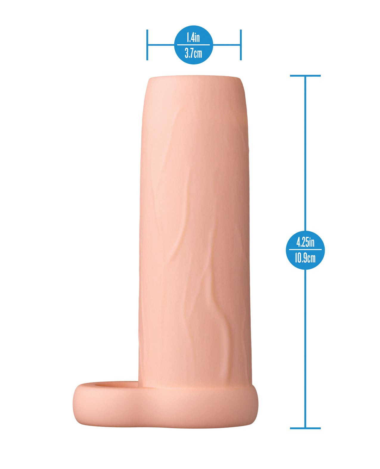Blush Performance 4.25" Enhancement Sleeve - Beige by Performance