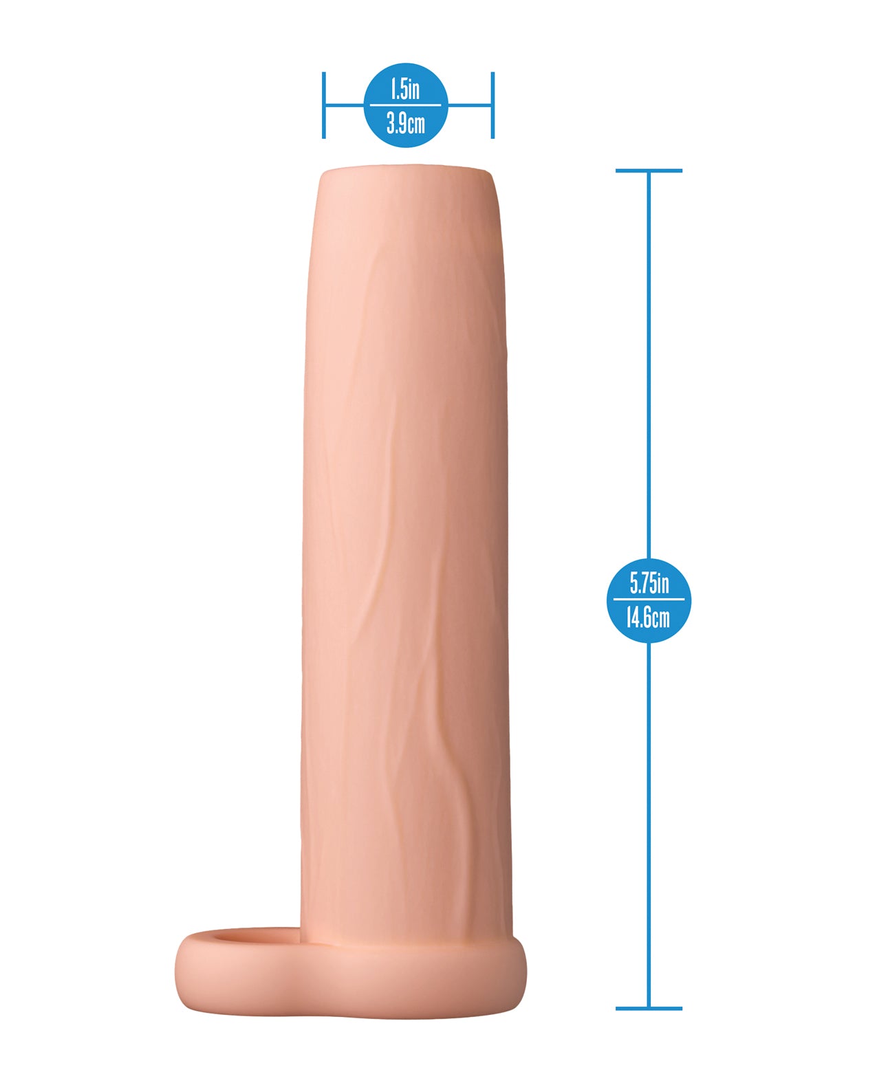 Blush Performance 5.75" Enhancement Sleeve - Beige by Performance