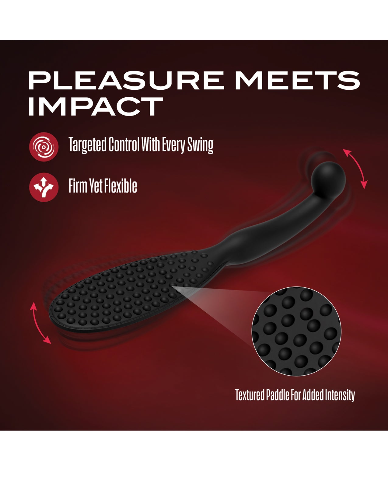 Blush Temptasia Governess Paddle $ Dildo - Black by Temptasia