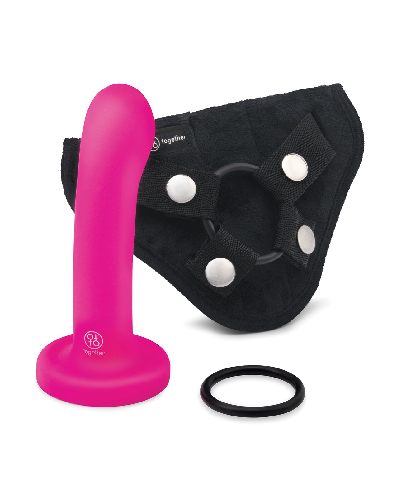 Together Pop 5.5 Silicone Dildo & Harness Set by Together