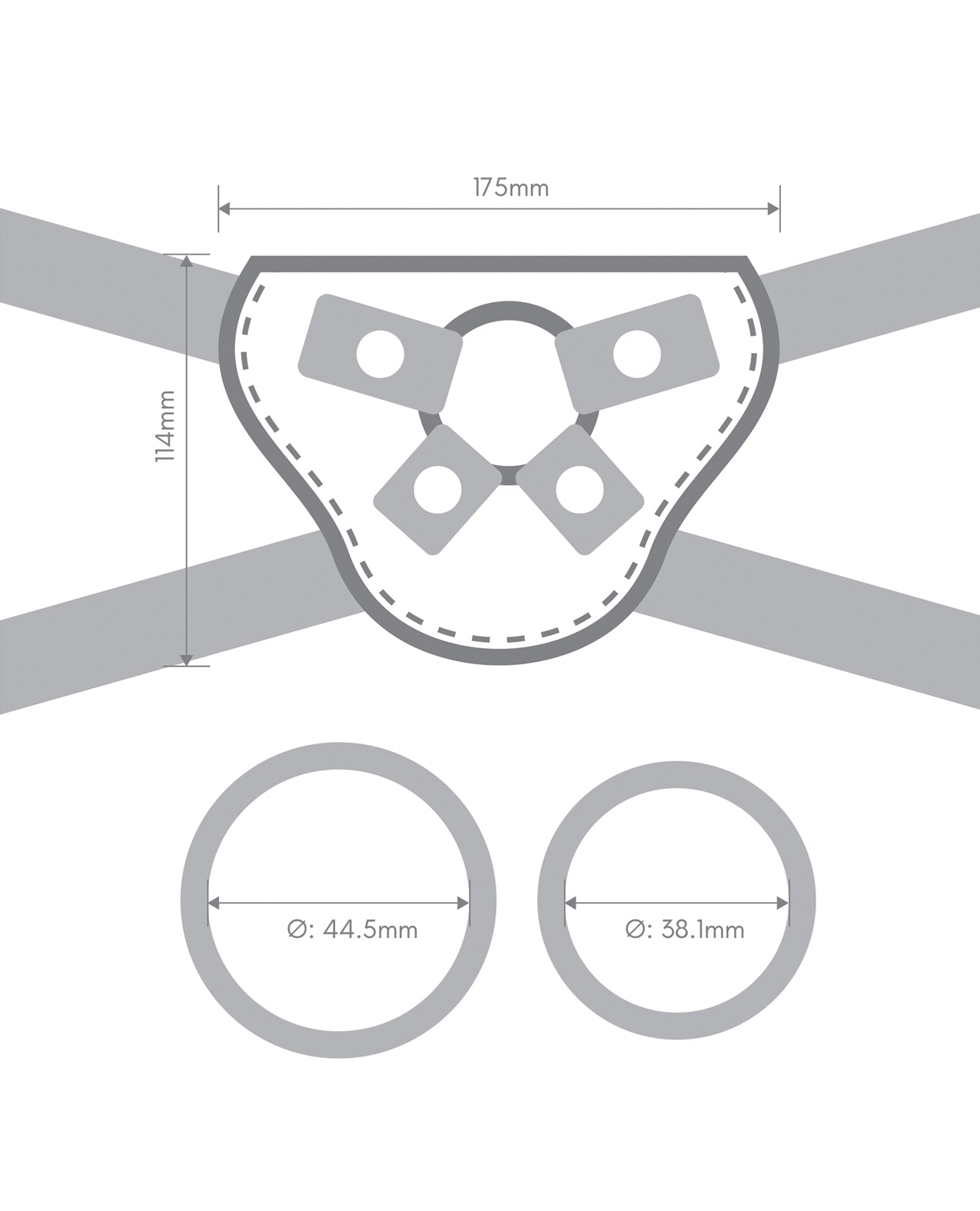 Together Pop 5.5 Silicone Dildo & Harness Set by Together