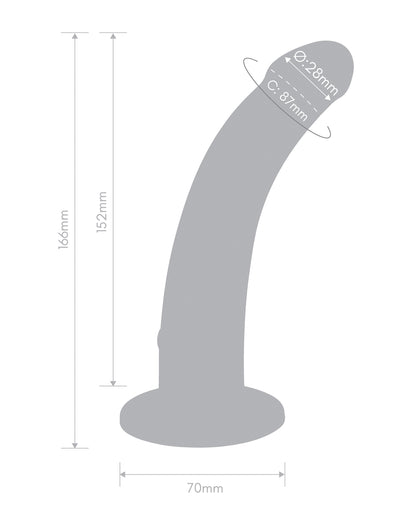 Together Tilt 6.5 Vibrating Silicone Dildo & Harness Set by Together