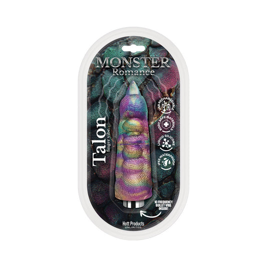 Monster Romance Talon Silicone Finger Sleeve with Multi-Speed Bullet by Hott Products Unlimited