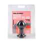 The Classic Round Butt Plug Black Medium by Doc Johnson