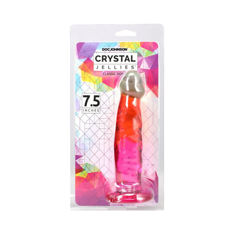 Crystal Jellies 7.5 in. Dong Rainbow by Doc Johnson