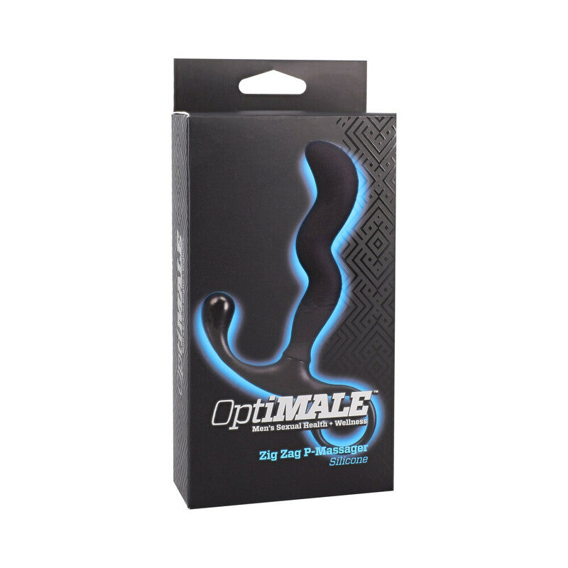 OptiMALE Zig Zag Silicone P-Massager Black