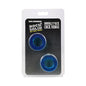 ROCK SOLID Double Pack Cock Rings Blue by Doc Johnson