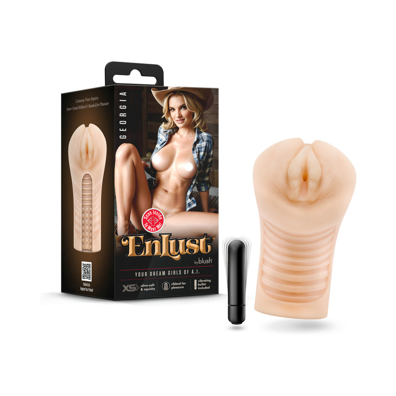 EnLust Georgia Male Masturbator with Bullet Vibrator by Blush