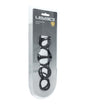Shots Levelz Set of 4 Silicone Cock & Ball Rings - Black by Levelz