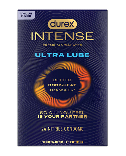 Durex Intense Ultra Lube Condoms - Box of 24 by Durex