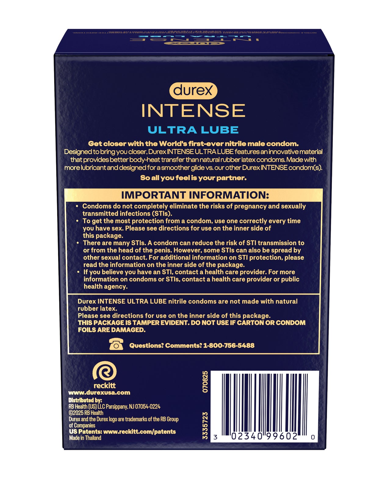 Durex Intense Ultra Lube Condoms - Box of 24 by Durex