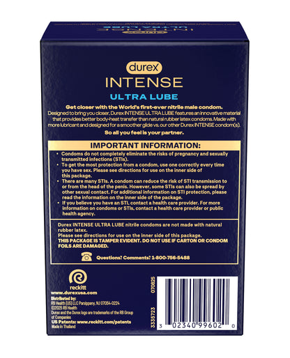 Durex Intense Ultra Lube Condoms - Box of 24 by Durex