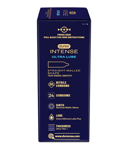 Durex Intense Ultra Lube Condoms - Box of 24 by Durex