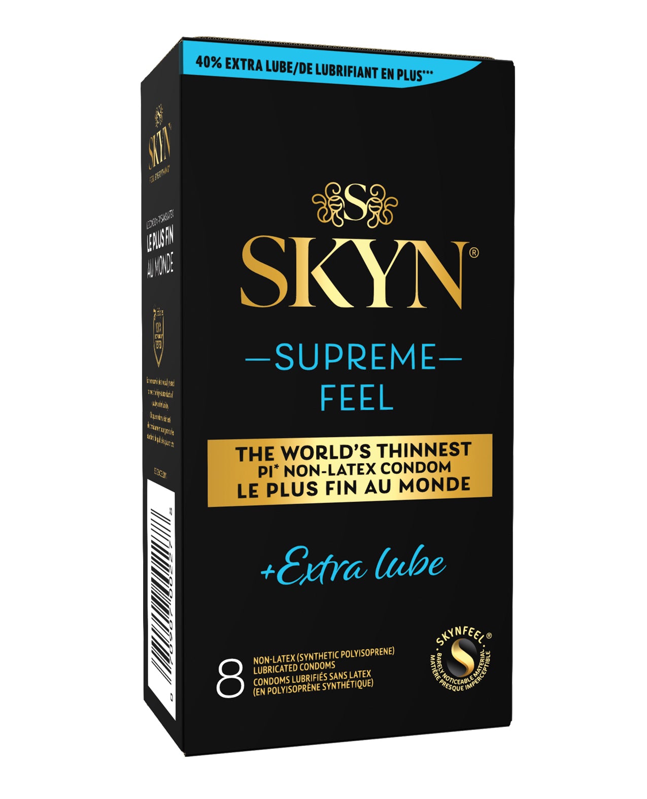 Lifestyles SKYN Supreme Feel Extra Lubrication Condoms - Box of 8 by SKYN