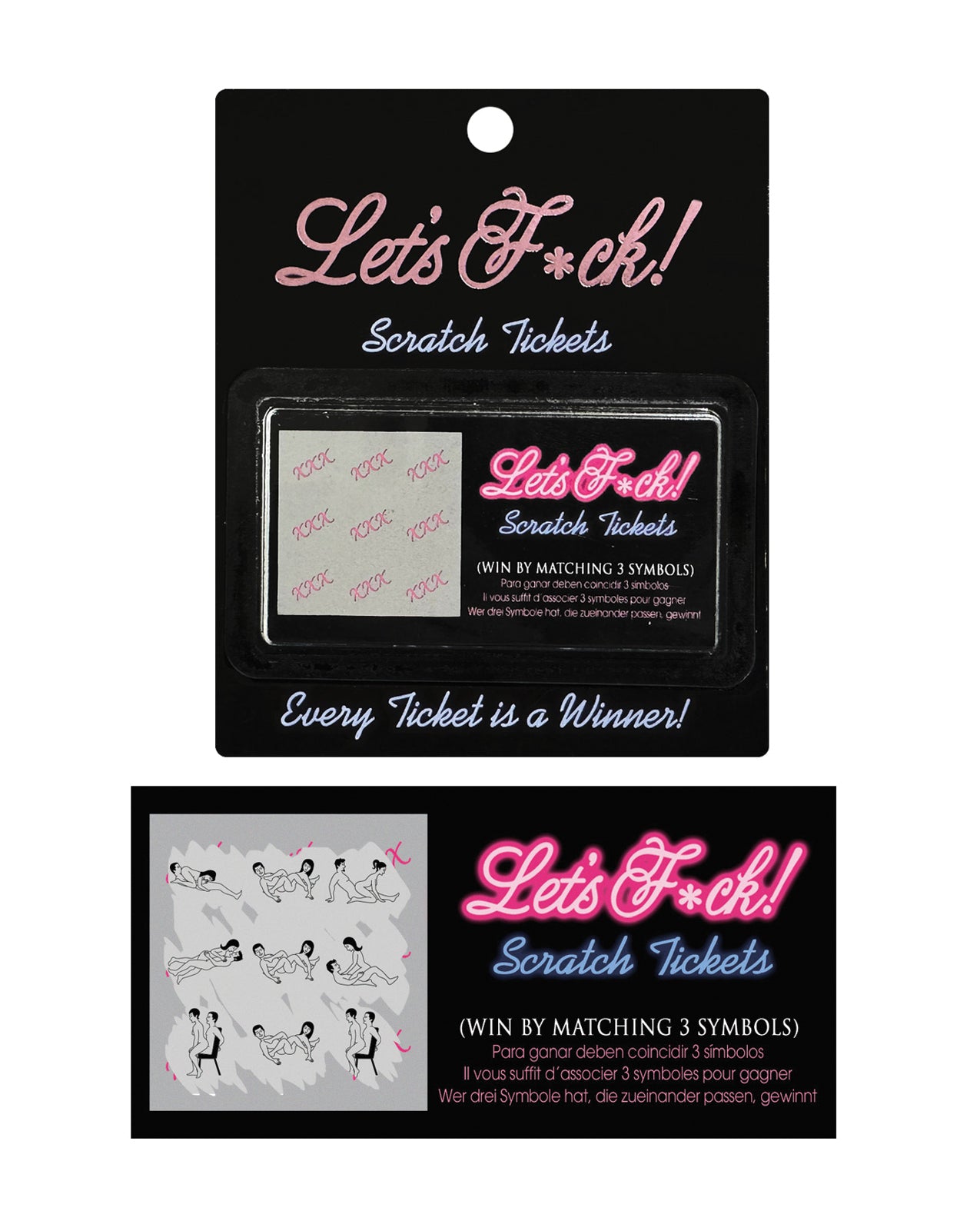 Kheper Let's F*ck! Scratch Tickets for Couples - 8 Card Game Set by Kheper