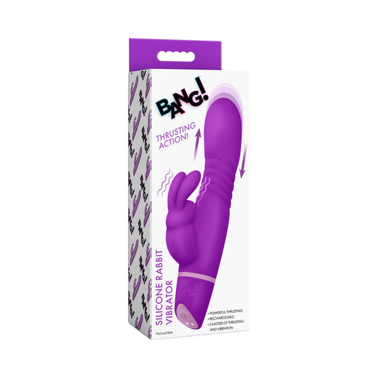BANG! Silicone Rabbit Vibrator Purple by XR LLC