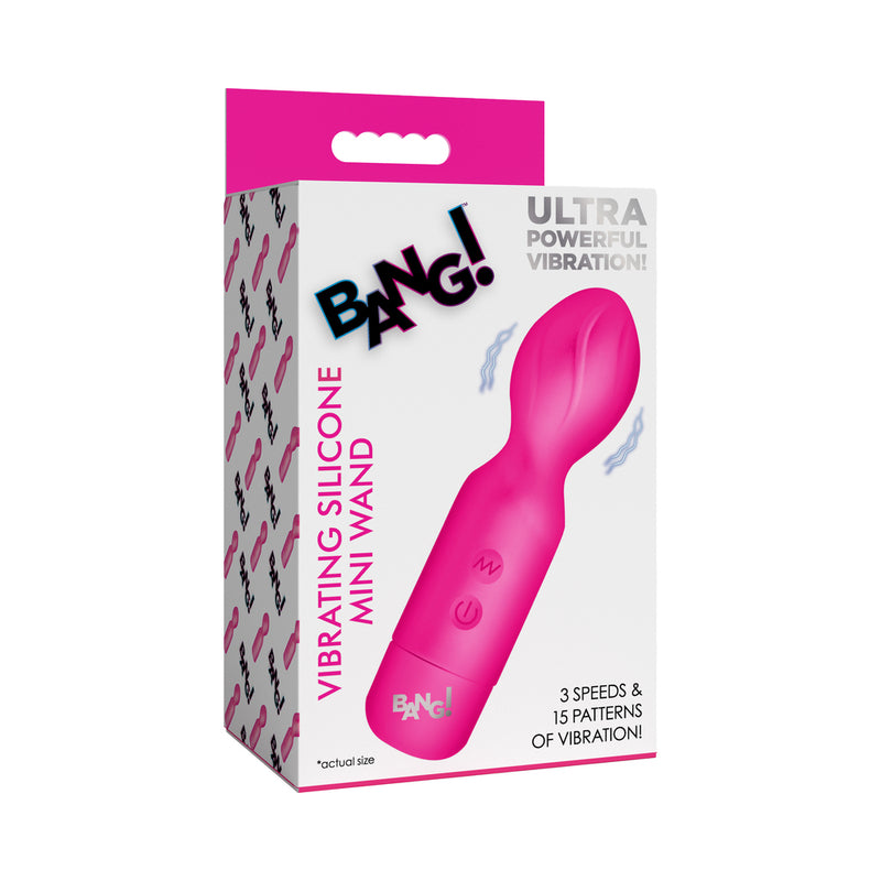 BANG! Vibrating Silicone Mini Wand Pink by XR LLC